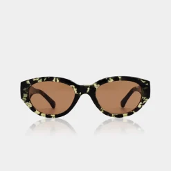 A.KJAERBEDE Winnie Black/Yellow Tortoise
