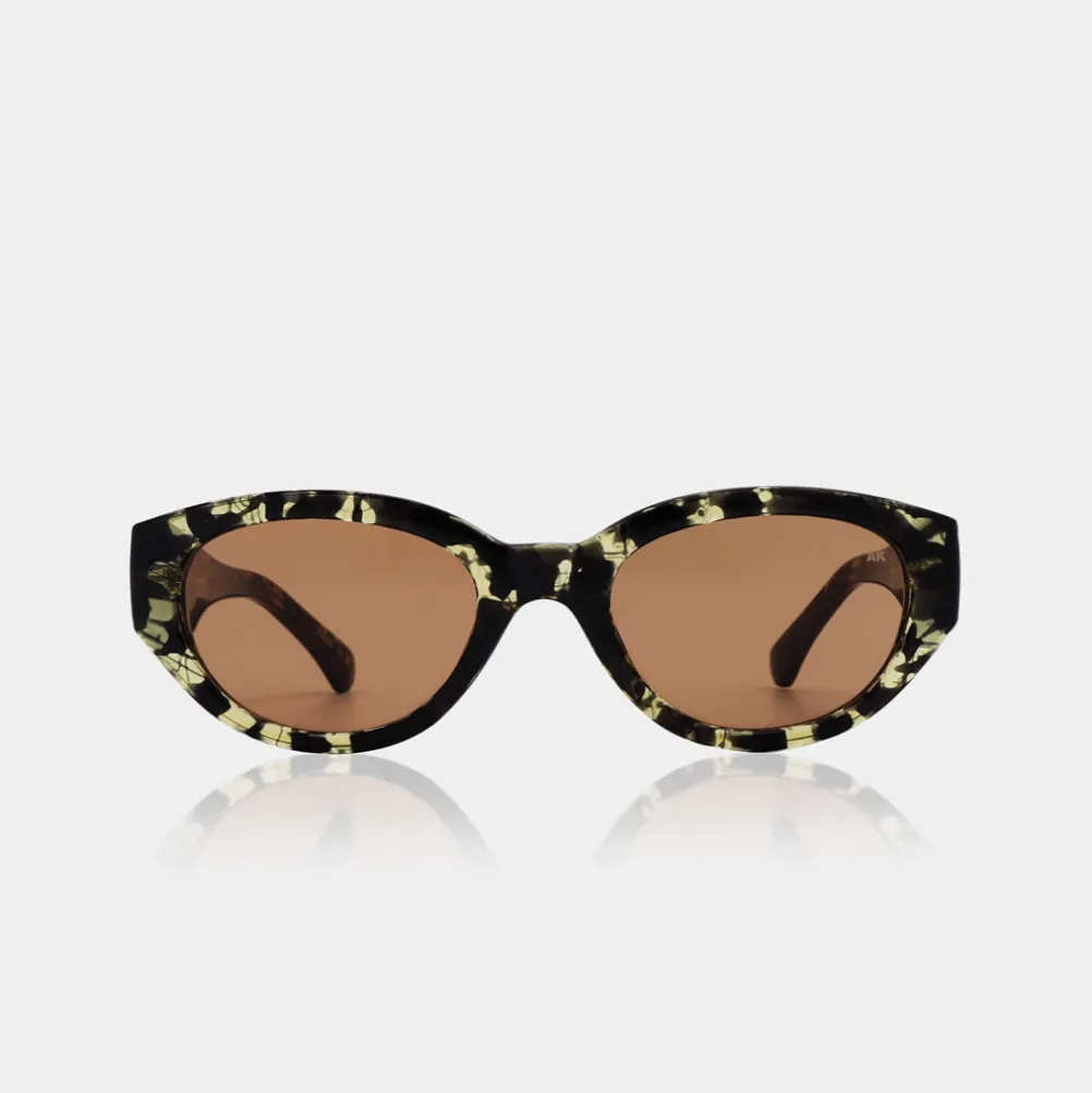 A.KJAERBEDE Winnie Black/Yellow Tortoise