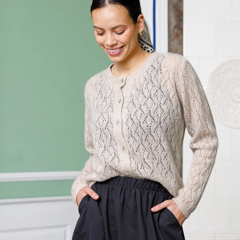 BLACK COLOUR Bcdell Pin Cardigan Nature