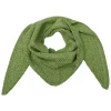 BLACK COLOUR Kitty Triangle Scarf Green