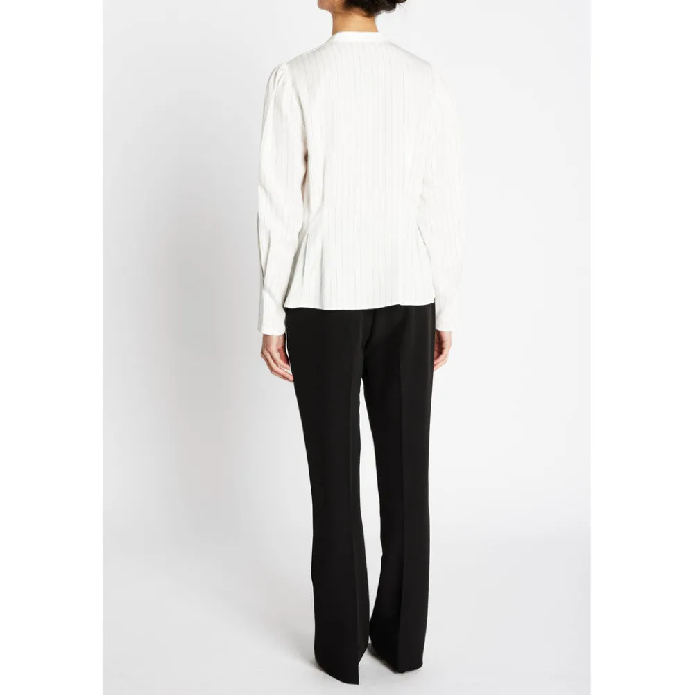 BRUUNS BAZAAR Amaranth Zea Shirt White Stripe