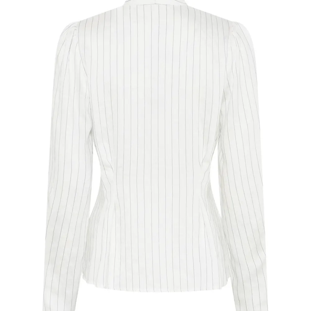 BRUUNS BAZAAR Amaranth Zea Shirt White Stripe