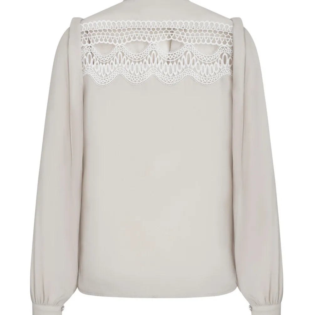 BRUUNS BAZAAR Camilla Abenas Shirt Silver Cloud