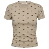 CO' COUTURE Ritchie Ribbon Tee Bone