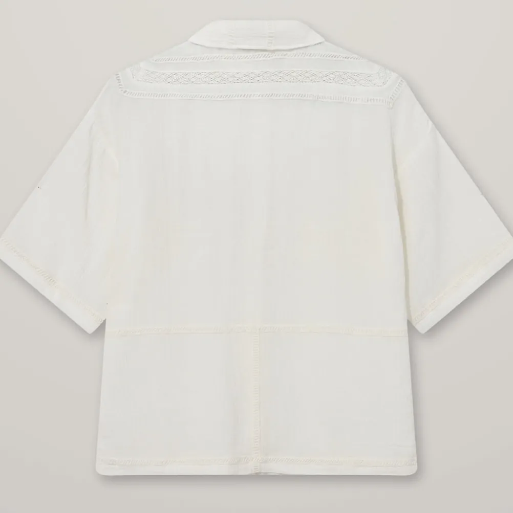 HEYANNO Archive Lace Shirt Ecru