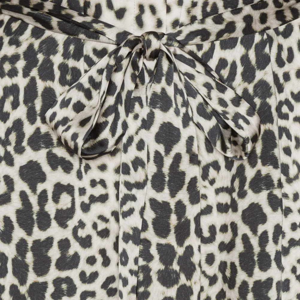 KARMAMIA Jean Dress Nude Leopard