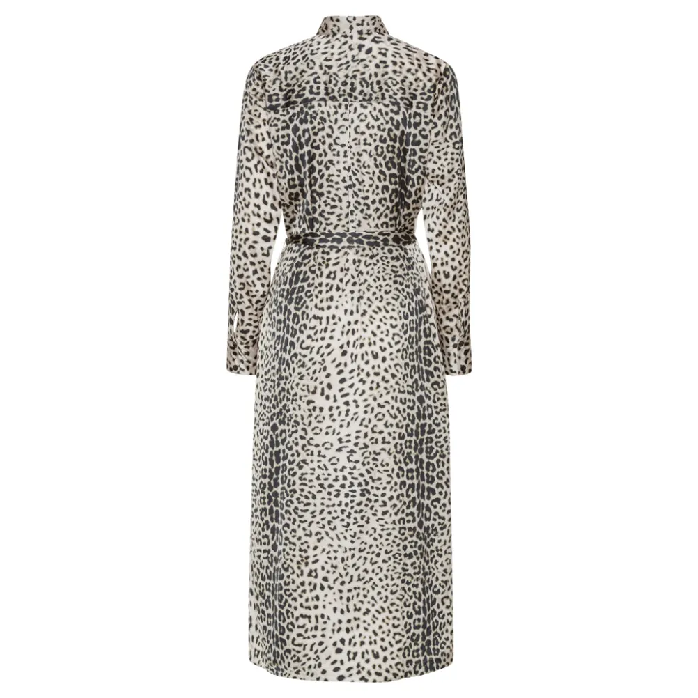 KARMAMIA Jean Dress Nude Leopard