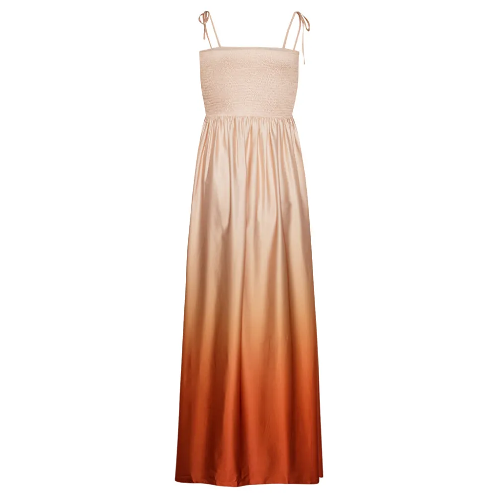 KARMAMIA Odette Dress Gradient Tangerine