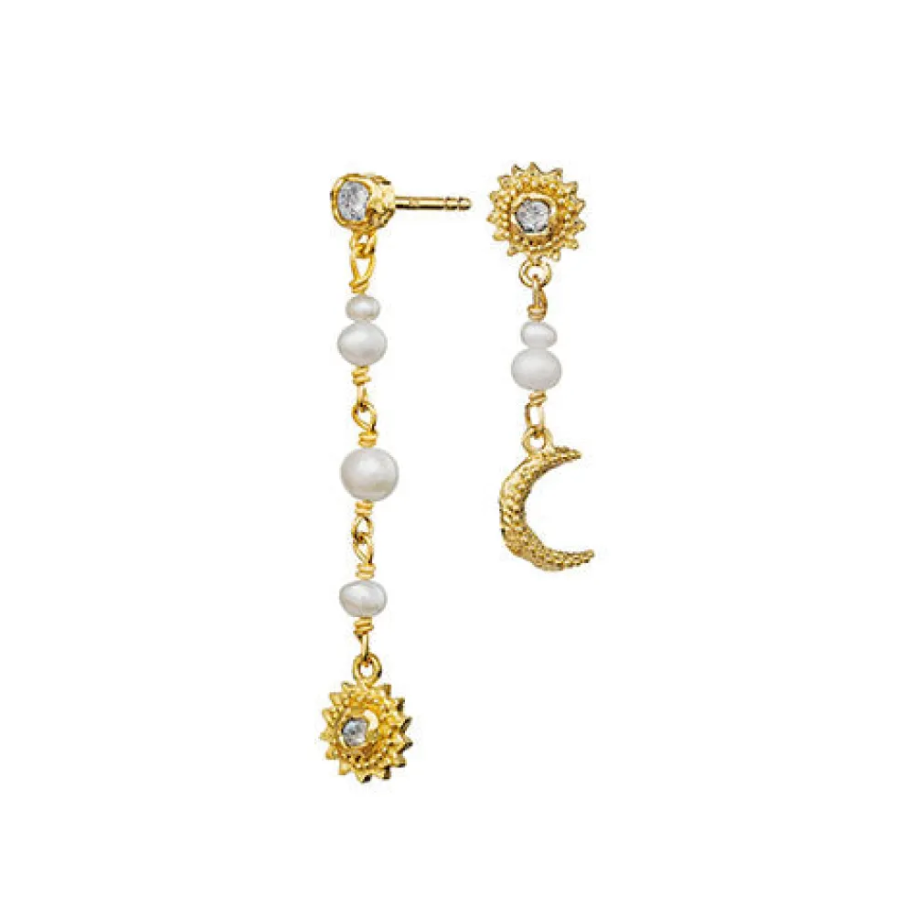 MAANESTEN Sunniva Earrings Guld/Sølv