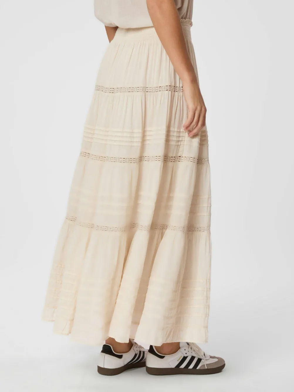 NEO NOIR Felicia Voile Skirt Ivory