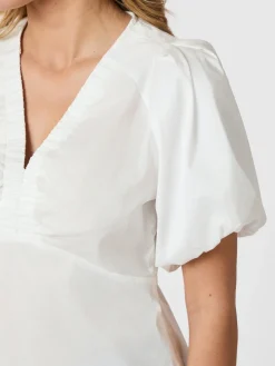 NEO NOIR Irina Poplin Blouse Hvid