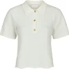 NEO NOIR Soko Wave Knit Tee Off White
