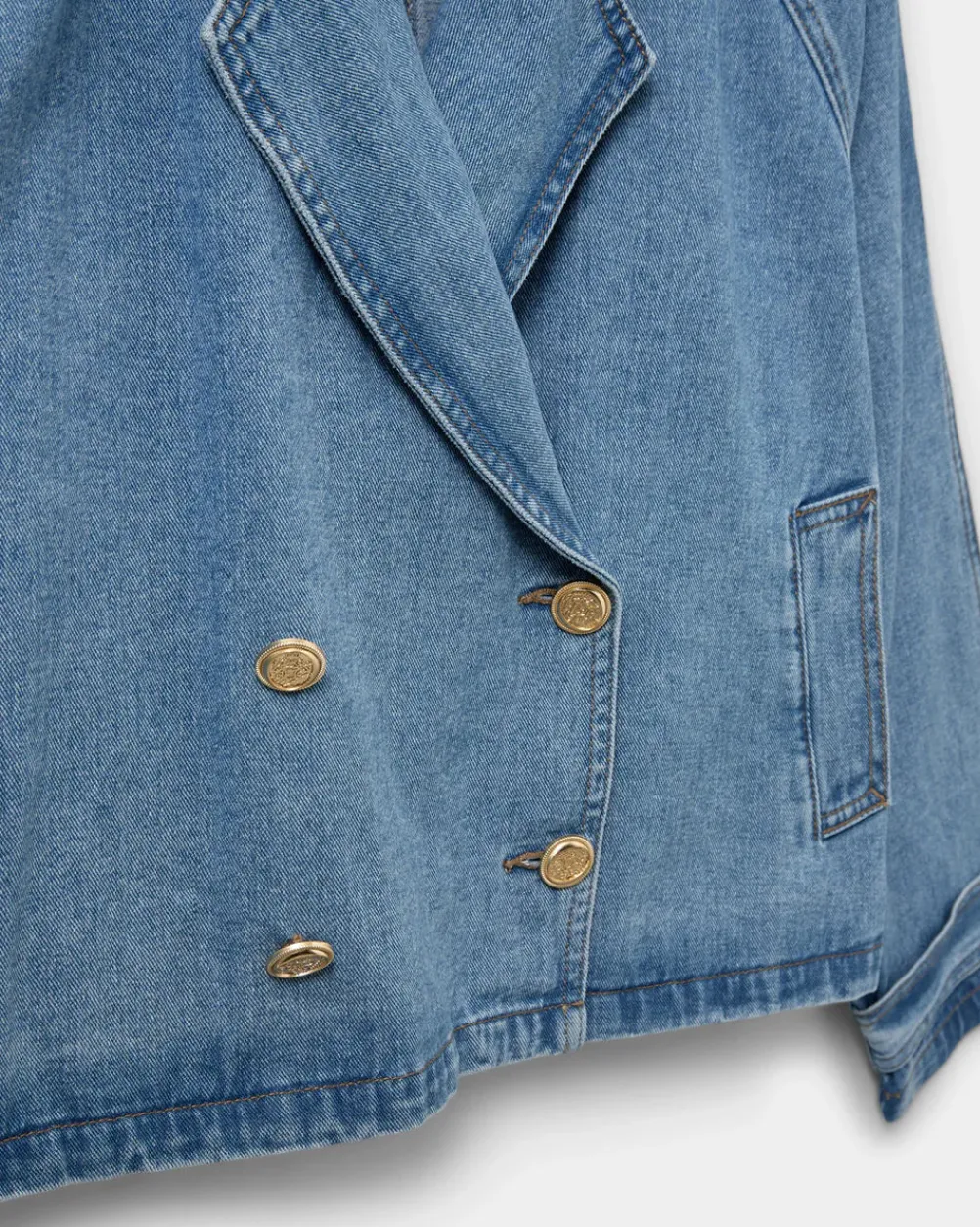 SOFIE SCHNOOR S251250 Eudorasw Jacket Denim Blue