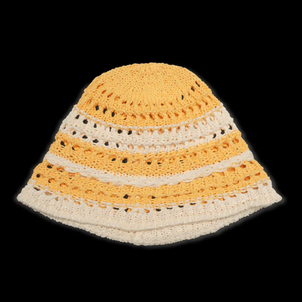 SUI AVA Bohemian Stripe Hat Yellow