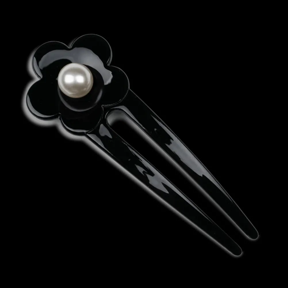 SUI AVA Eva Classic Flower Clip Black